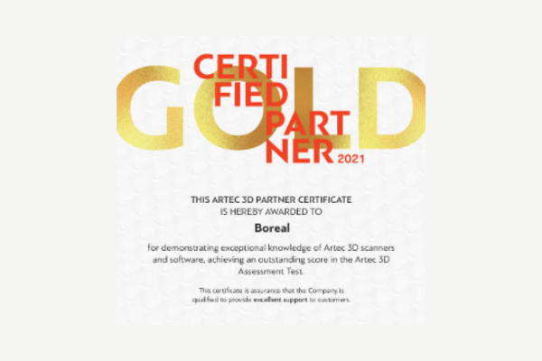 BOREAL est Gold Partner ARTEC